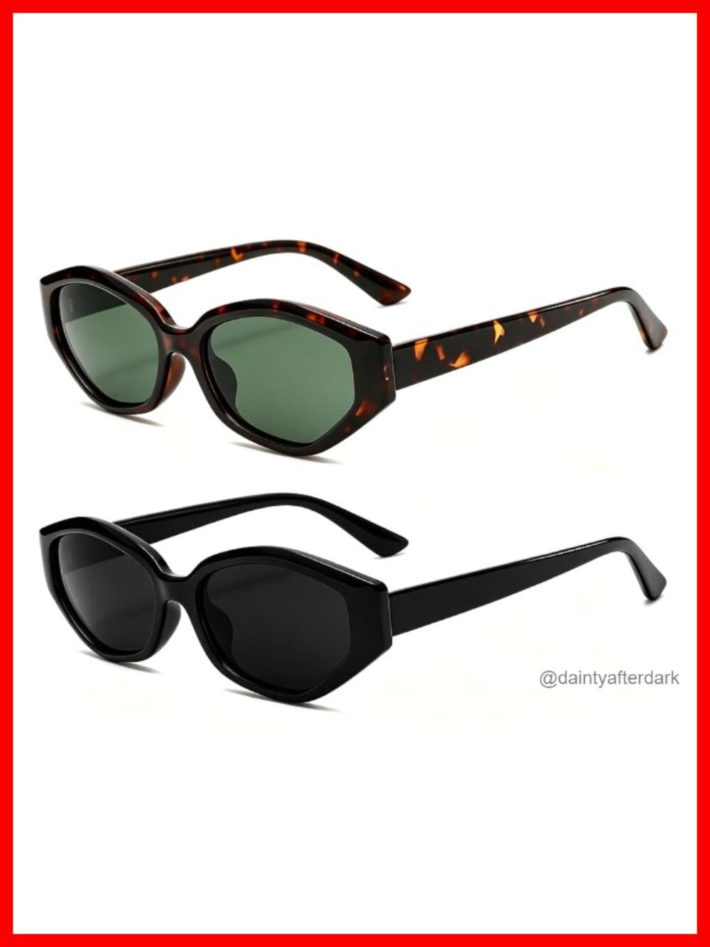 Cat Eye Polarized Sunglasses UV400 Retro Y2K Shades for Women